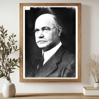 Historic Prof. F.W. Taussig Print, Vintage Art