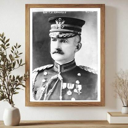 Historic Gen. C.R. Edwards Print, Vintage Art