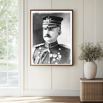 Historic Gen. C.R. Edwards Print, Vintage Art