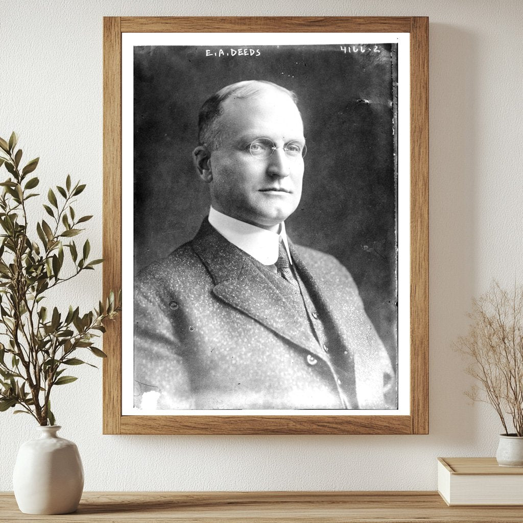 Historic E.A. Deeds Print, Vintage Art