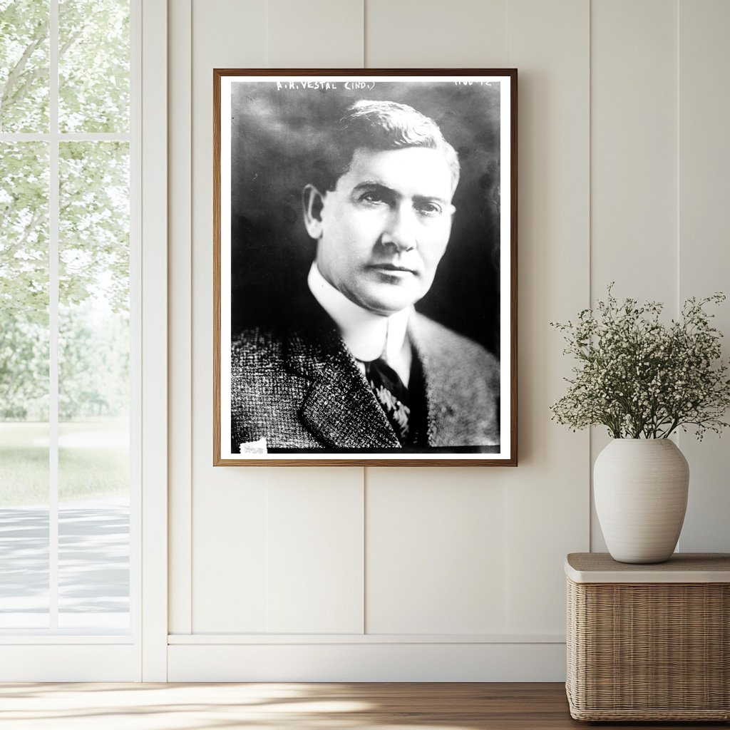 Historic A.H. Vestal (Ind.) Print, Vintage Art
