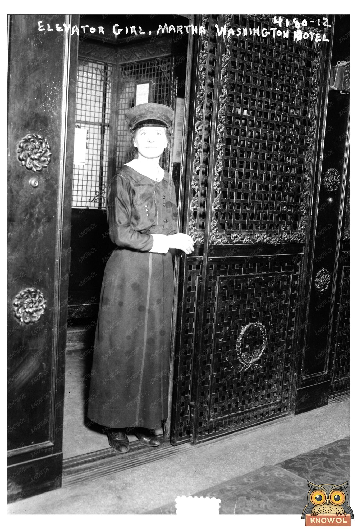 Early 20th Century Elevator Operator at Martha Washington