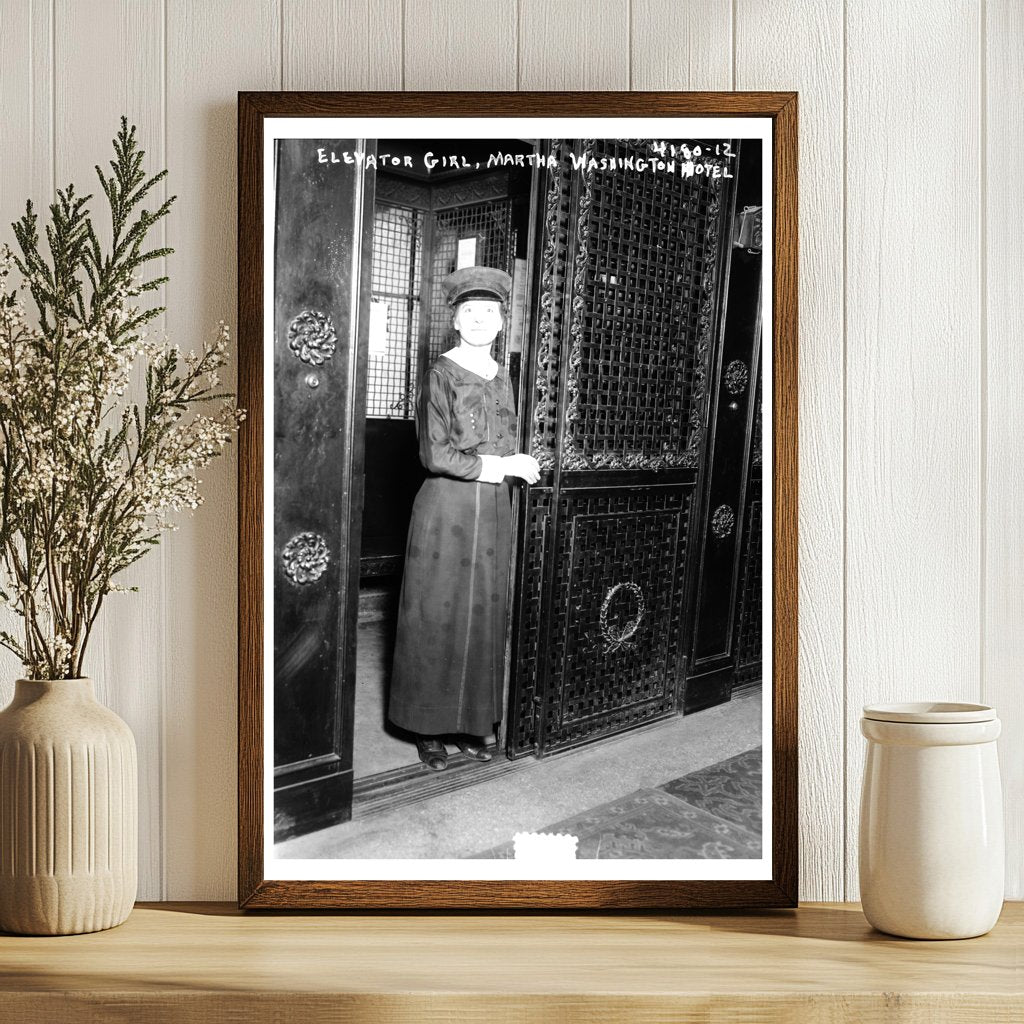 Early 20th Century Elevator Operator at Martha Washington