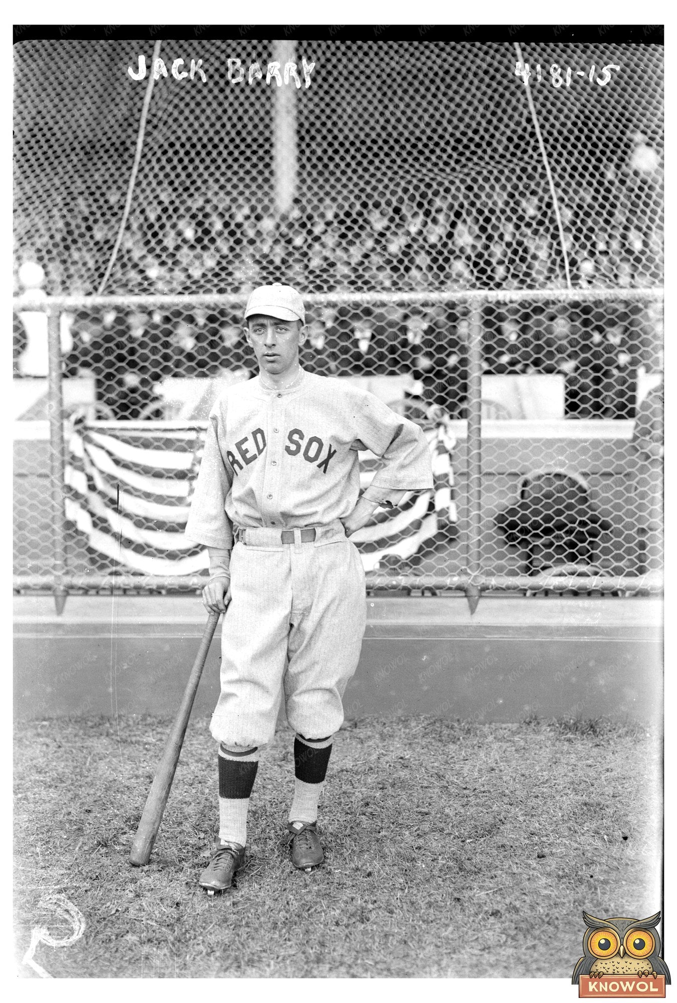 1917 Boston Baseball Star: Jack Barry in Action