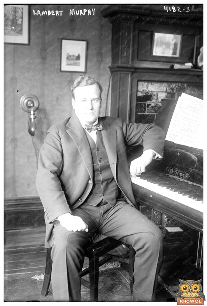 Circa 1915 Baritone Opera Singer Portrait