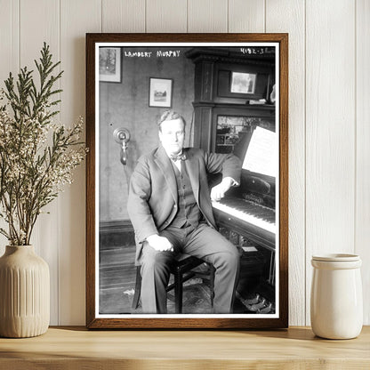 Circa 1915 Baritone Opera Singer Portrait