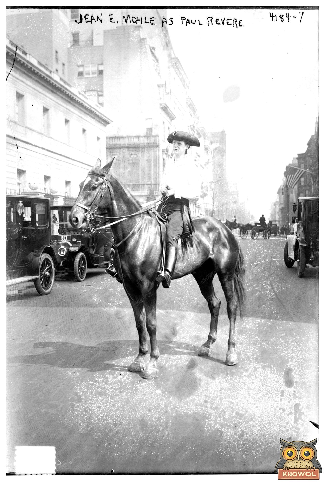 1917 Paul Revere Costume Portrait - Historic Charm
