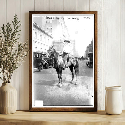 1917 Paul Revere Costume Portrait - Historic Charm