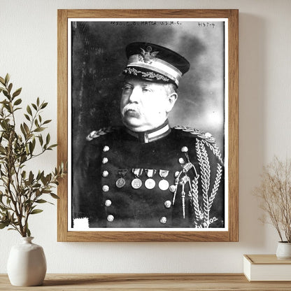 Historic Maj. C.B. Hatch, U.S.M.C. Print, Vintage Art