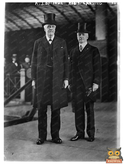Historic A.J. Balfour, Rob't Lansing Print, Vintage Art