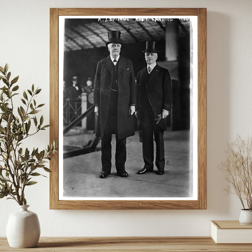 Historic A.J. Balfour, Rob't Lansing Print, Vintage Art