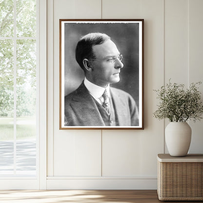 Historic Dr. R.E. Vinson, Pres't. Univ. of Tex. [i.e. Texas] Print, Vintage Art