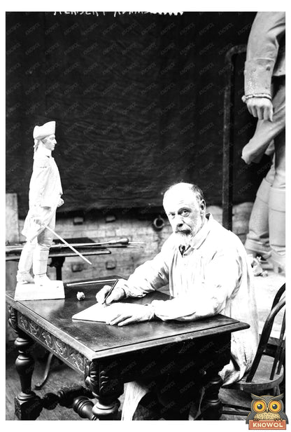 1917 Portrait of Notable Early 20th Century Sculptor