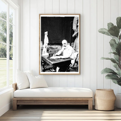 1917 Portrait of Notable Early 20th Century Sculptor