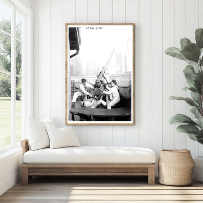 Historic Anti-Aircraft Gun on French Battleship