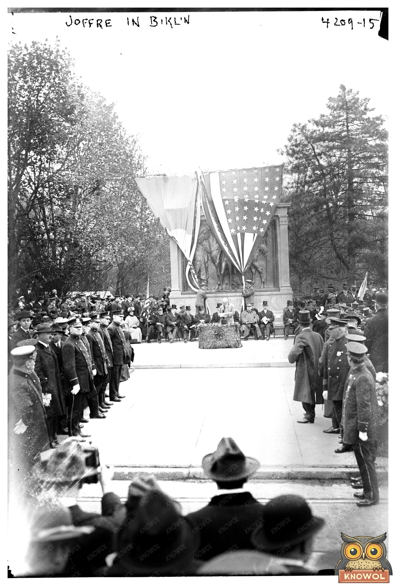 General Joffres Historic Visit to Brooklyn, 1917