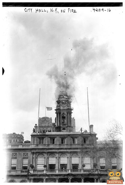Historic NYC Hall Ablaze: A 1917 Fires Fury