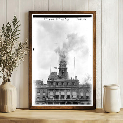 Historic NYC Hall Ablaze: A 1917 Fires Fury