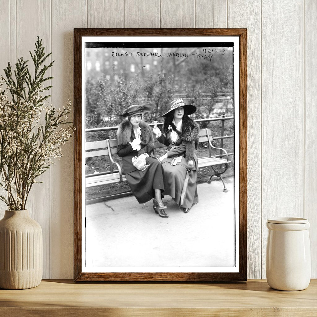 1917 Portrait of Eileen Sedgwick and Marion Tiffany