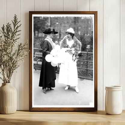 Elegant 1917 Portrait of Two Distinguished Women