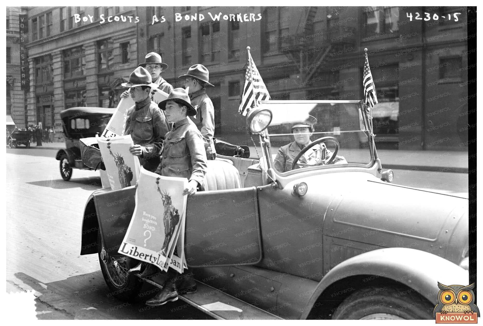 Boy Scouts Supporting the WWI War Effort, 1917