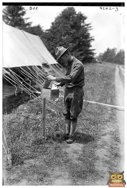 Charming Early 20th Century Mailbox Scene