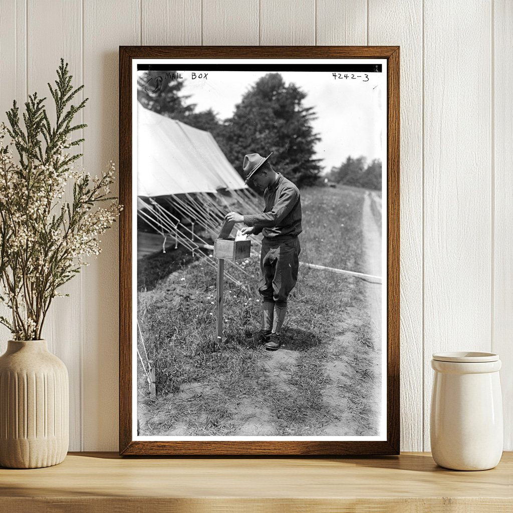 Charming Early 20th Century Mailbox Scene