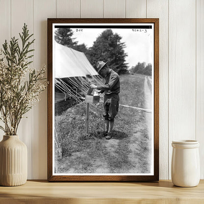 Charming Early 20th Century Mailbox Scene