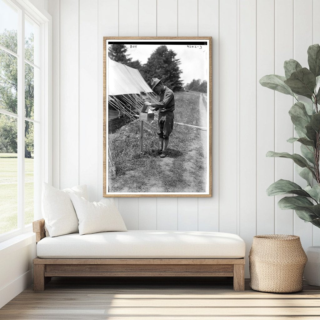 Charming Early 20th Century Mailbox Scene