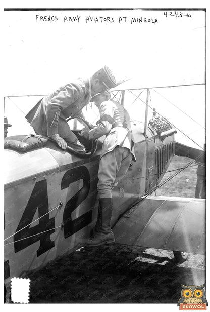Historic French Aviators at Mineola, 1915-1920