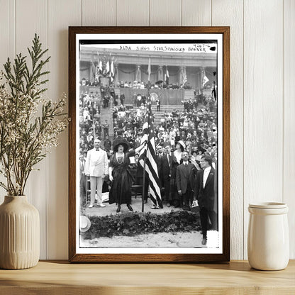 1917: Singer Alda Delivers Patriotic Anthem