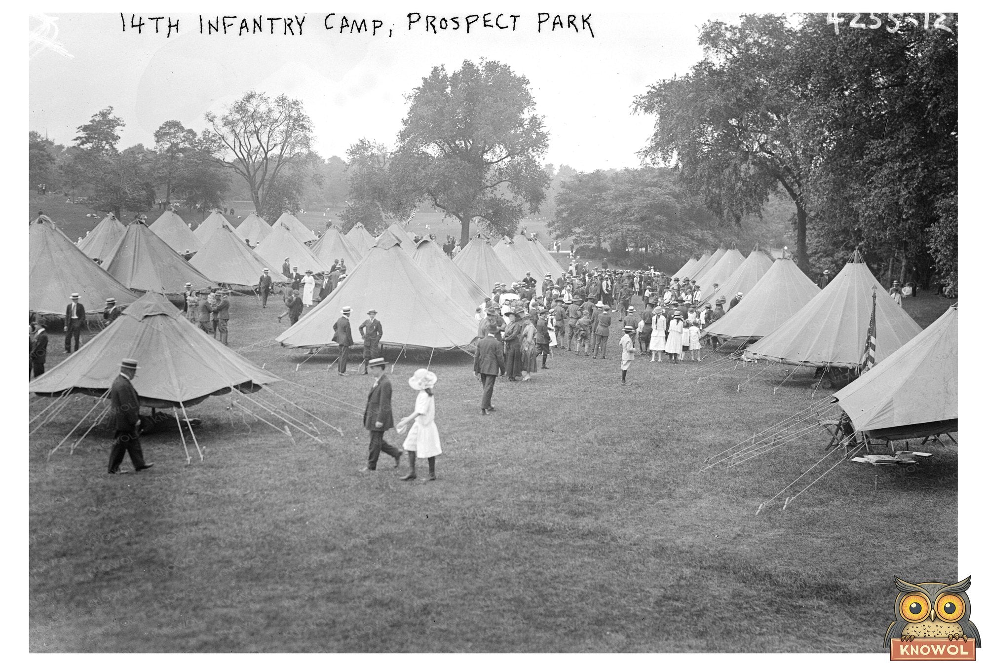 14th Infantry Camp in Prospect Park, 1915-1920