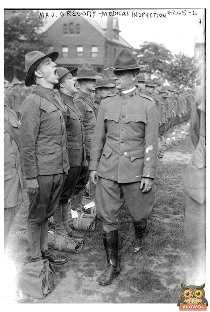 1917 Military Medical Inspection Moment