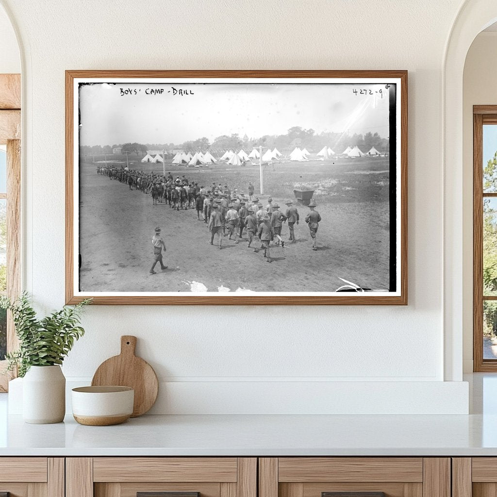 1917 Summer Camp Drill: Youth in Action