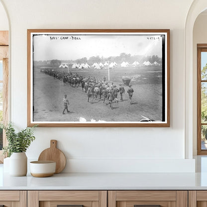 1917 Summer Camp Drill: Youth in Action