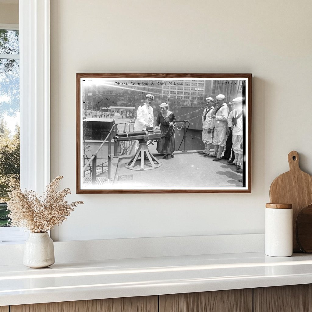 1917: Mabel Garrison & Capt. Pierce During WWI