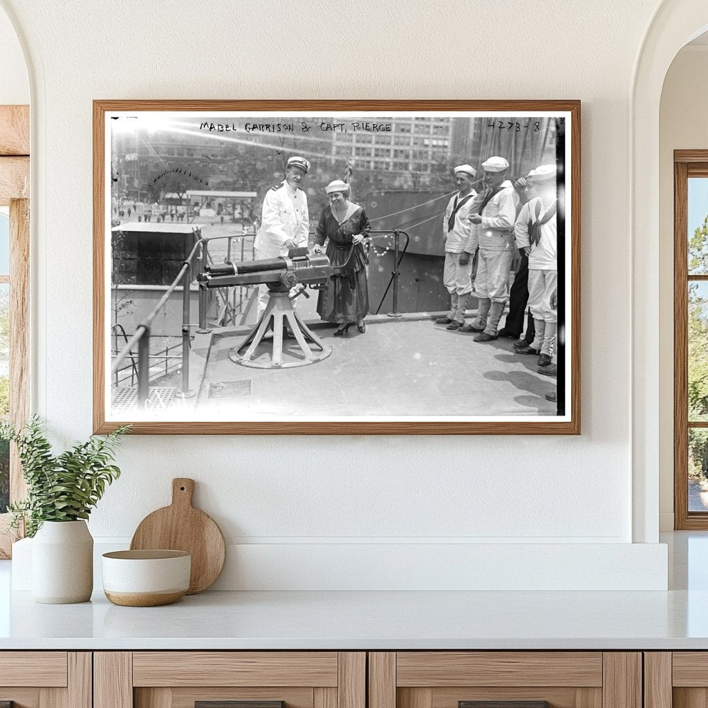 1917: Mabel Garrison & Capt. Pierce During WWI