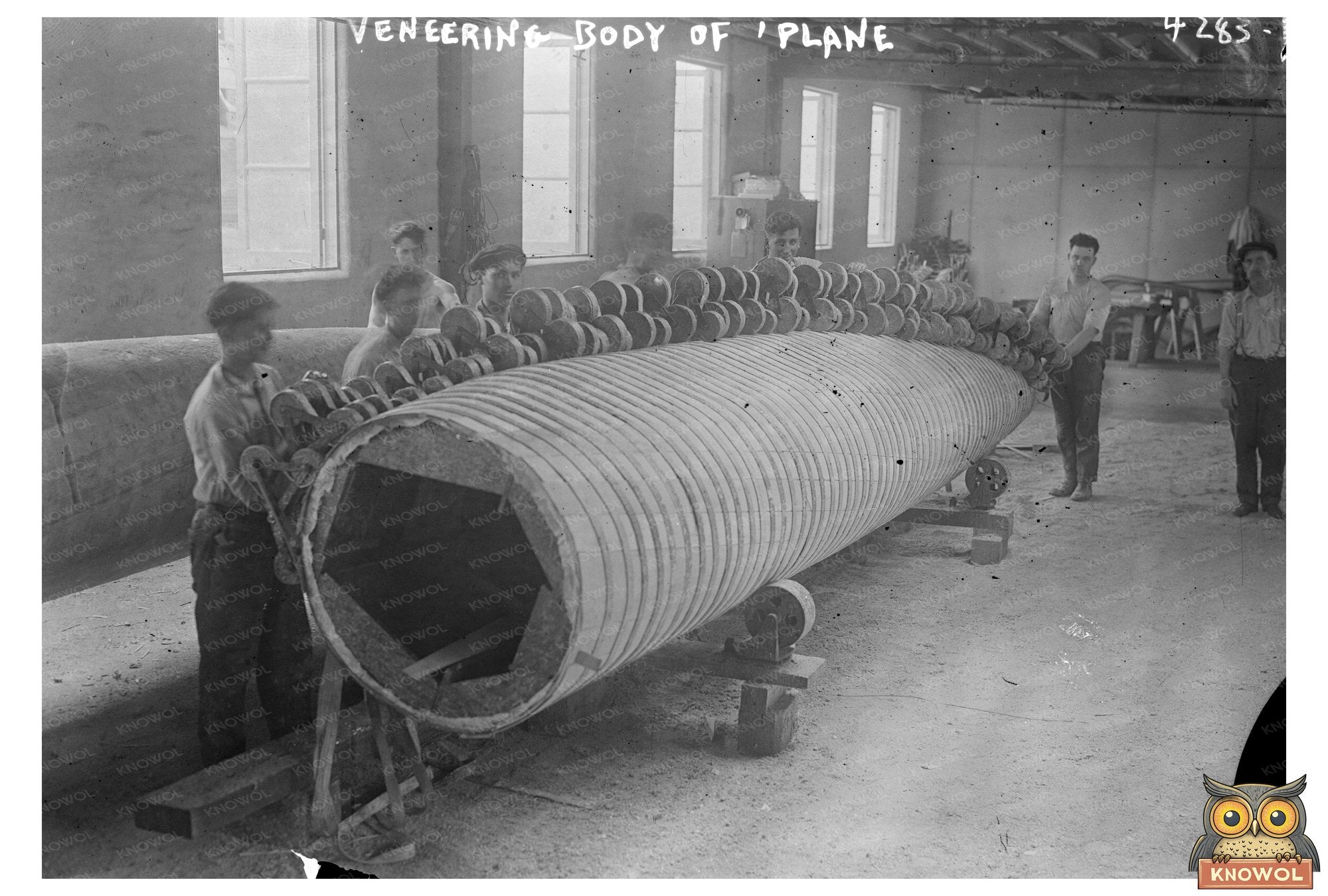 1917 World War I Aircraft Veneering Process