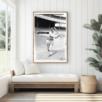 1917 Baseball Star Art Fletcher in Action