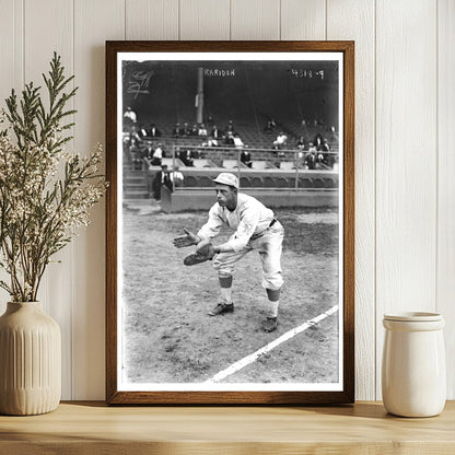 1918 New York NL Catcher in Action: Bill Rariden