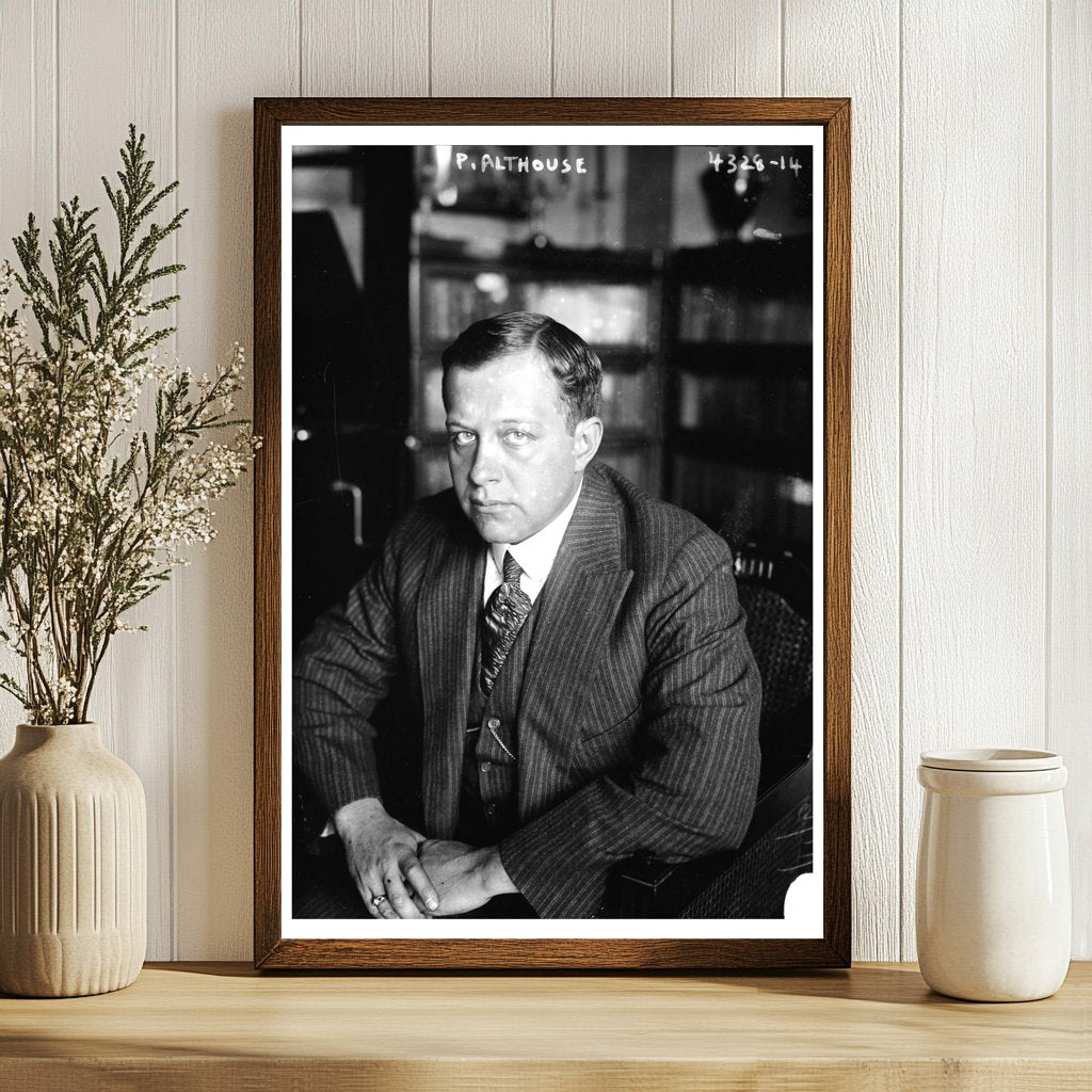 1900s Portrait of P. Althouse in Historic Attire