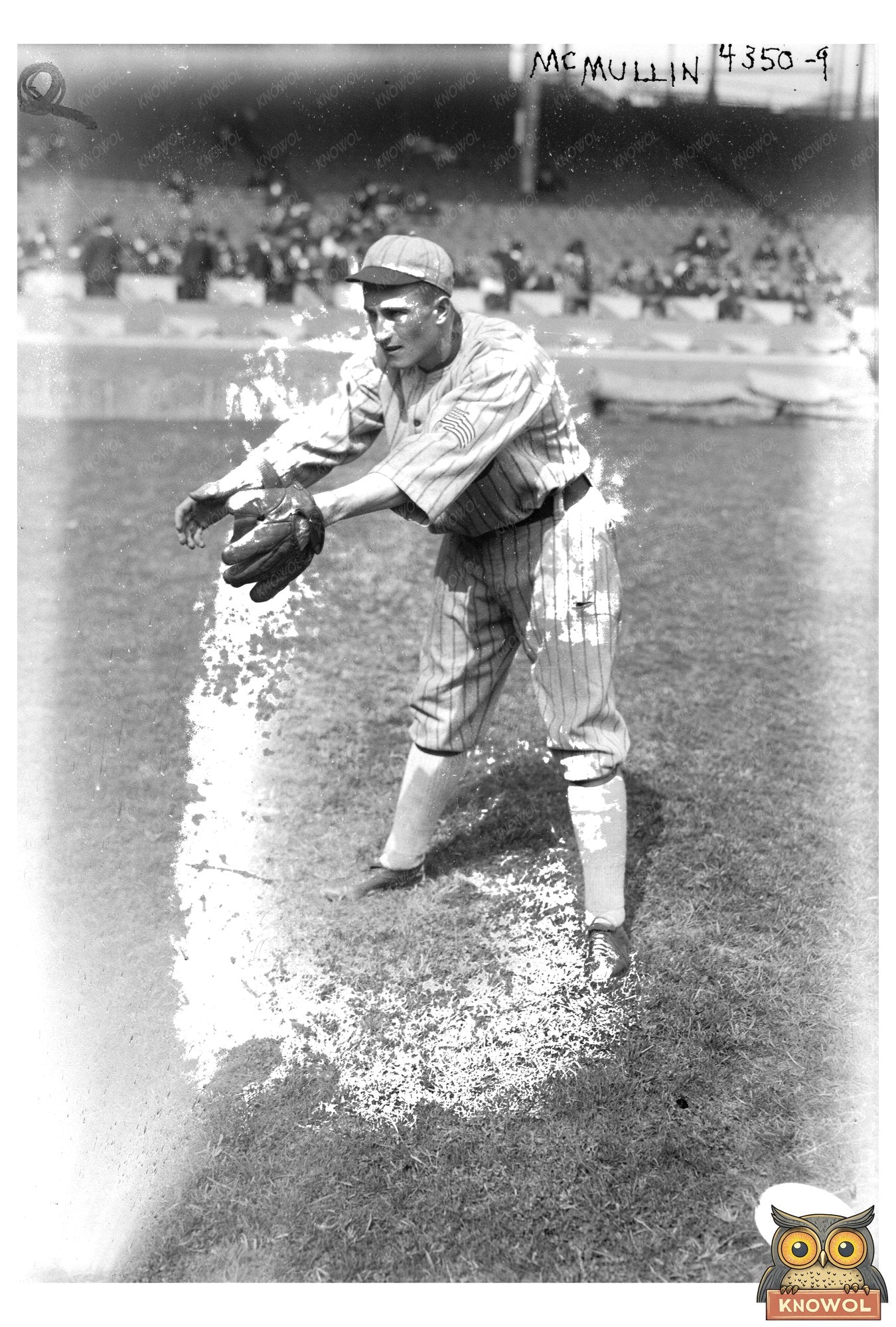1917 Chicago Baseball Star: Fred McMullin Portrait