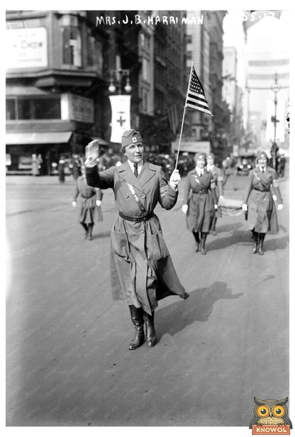 Elegant Portrait of Early 20th Century Socialite