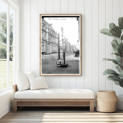 Historic Red Cross Barrel on 5th Avenue, 1915-1920