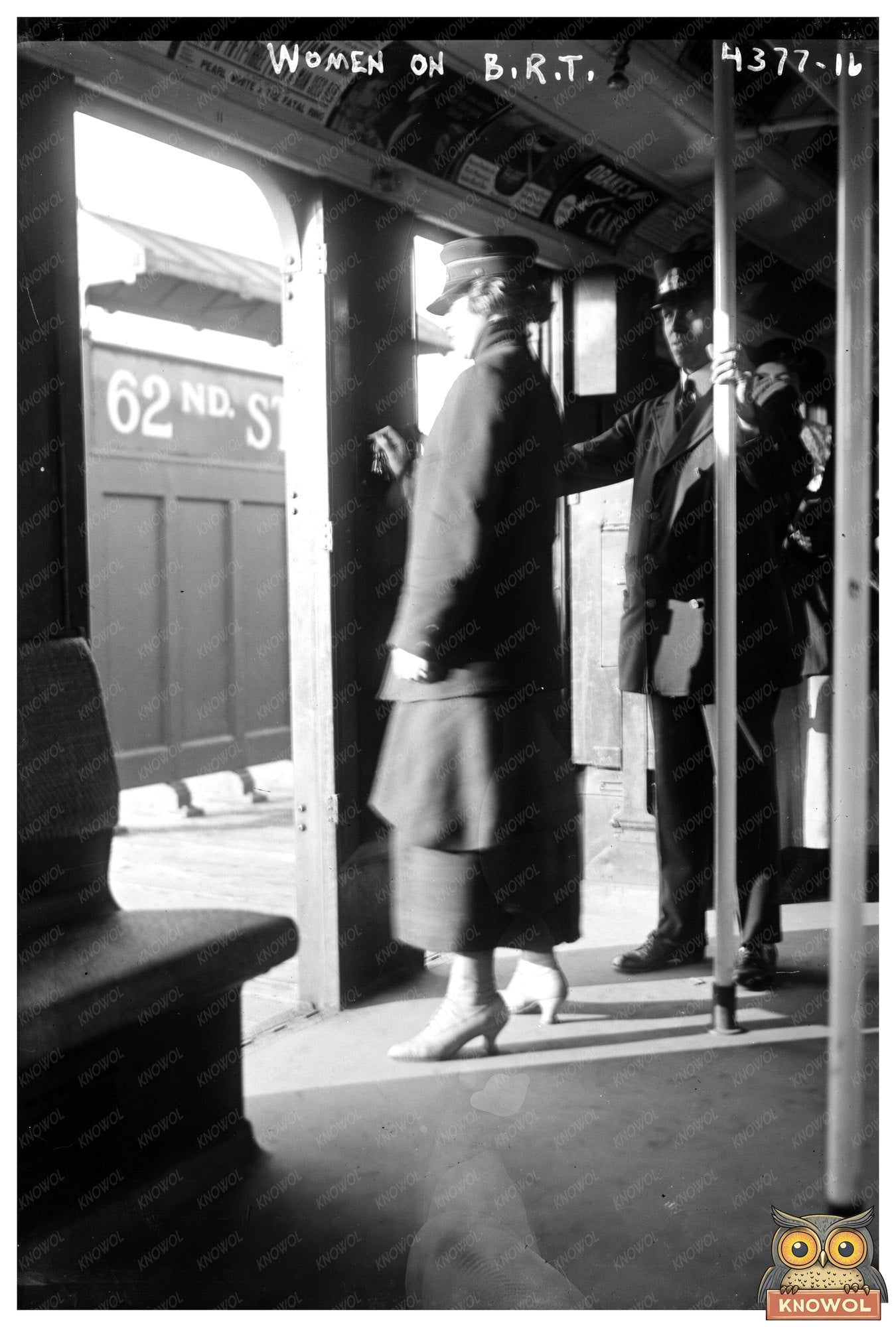Women Commuting on Early Brooklyn Rapid Transit, 1915-1920