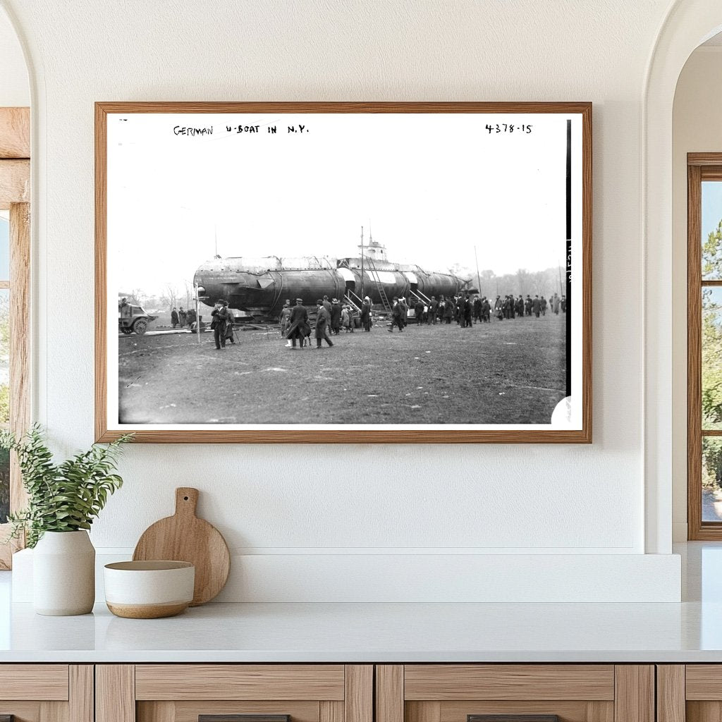 Historic 1917 German U-Boat Docked in New York