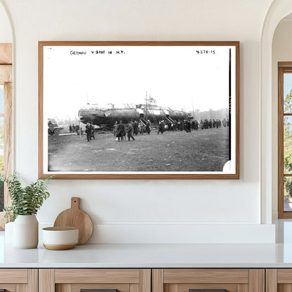 Historic 1917 German U-Boat Docked in New York