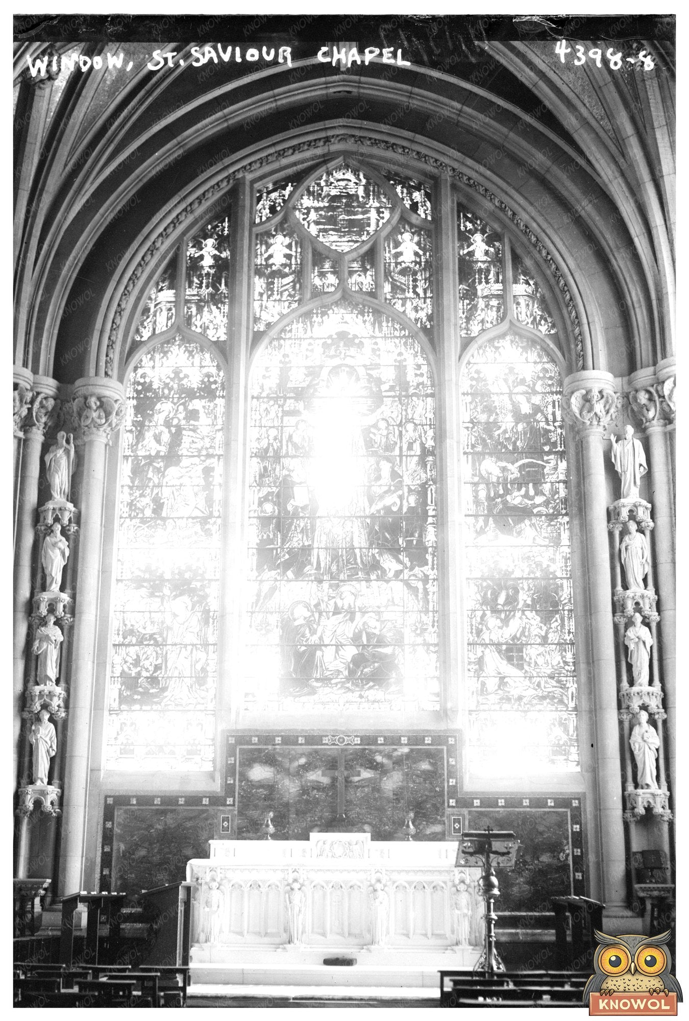 Stunning 1917 Stained Glass Window of St. Saviour Chapel