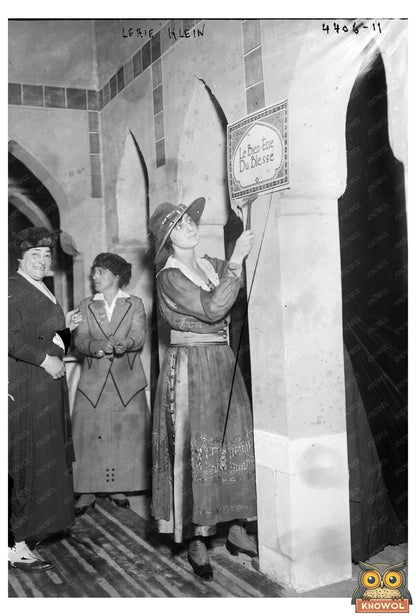 1917 Portrait of a Young Woman Amidst WWI Turmoil