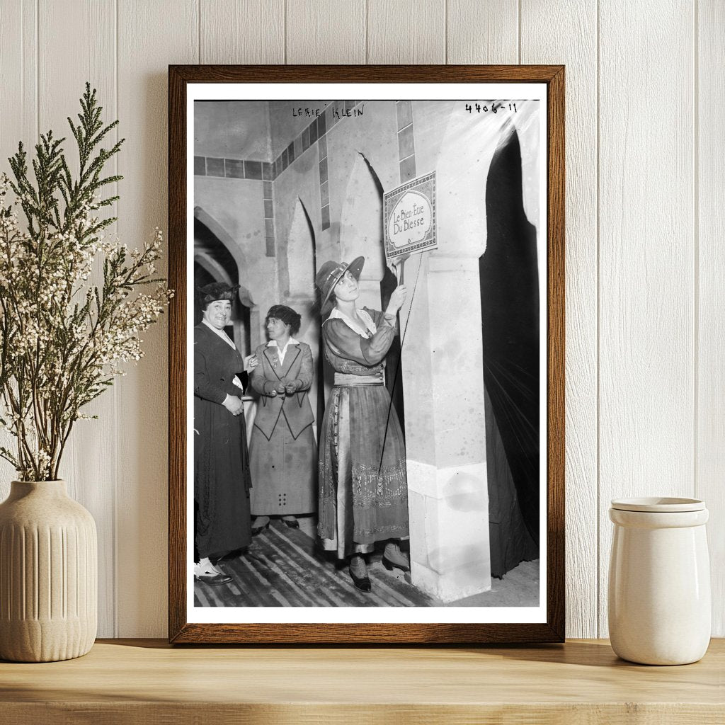 1917 Portrait of a Young Woman Amidst WWI Turmoil